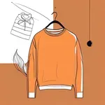 russet-orange sweater image